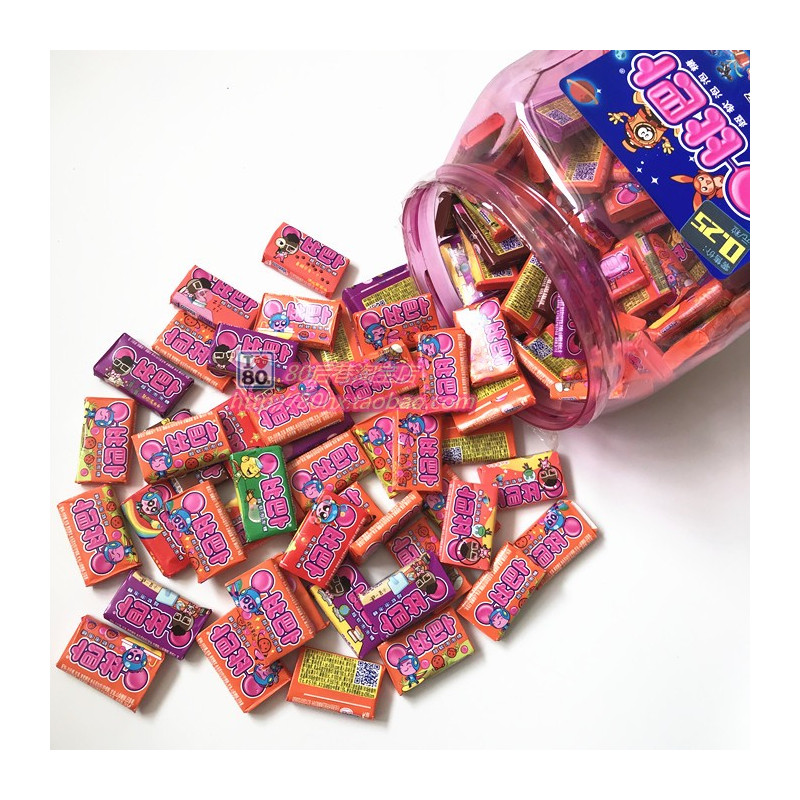 怀旧零食糖果儿时回忆小时候口香糖单颗比巴卜泡泡糖口香糖