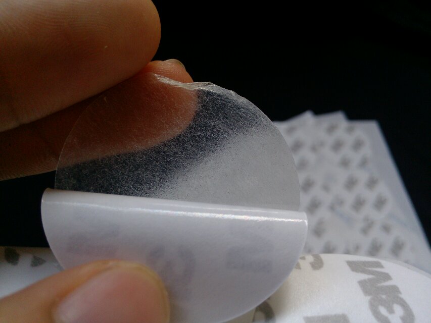 包邮超强粘力28mm美国进口3m透明圆形超薄导航手机支架双面胶贴纸