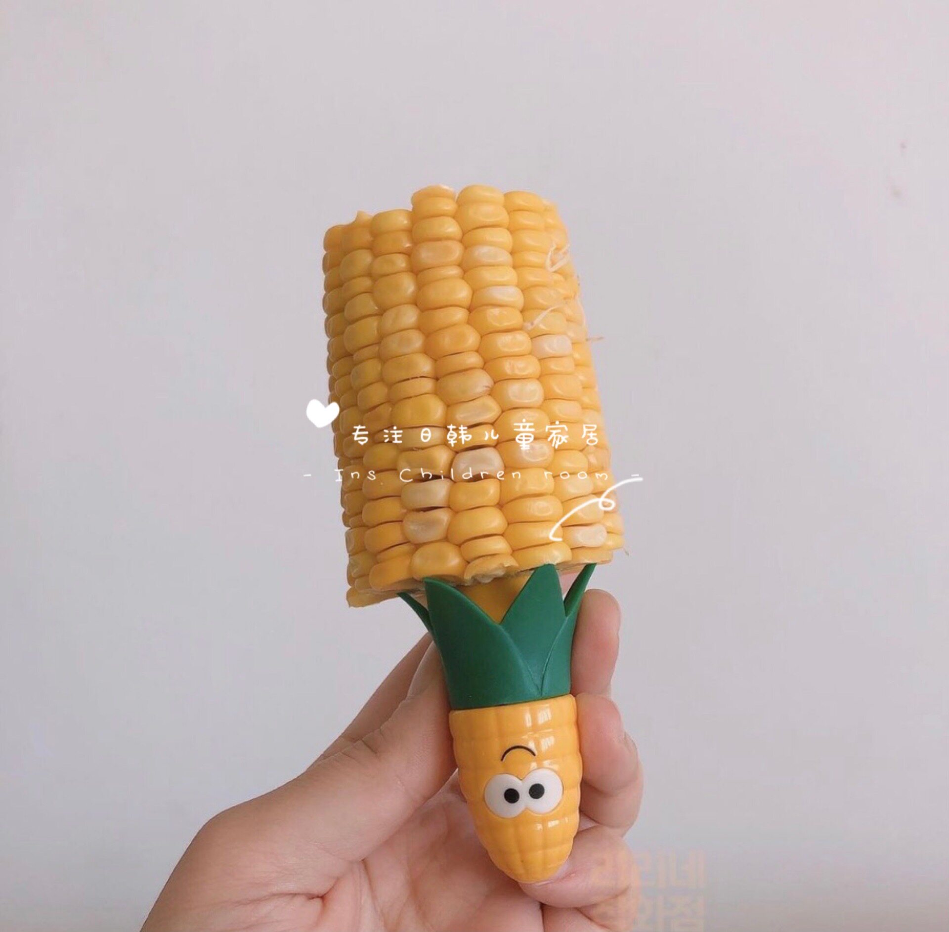 加拿大joie玉米造型儿童烫手隔热不锈钢叉子卡通水果叉