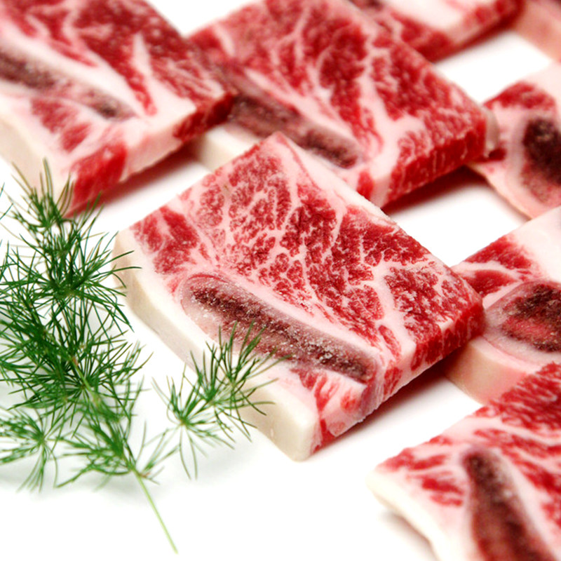 顶诺雪花牛仔骨牛小排新鲜单份生牛肉原味冷冻牛排