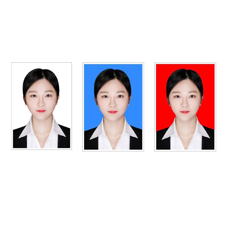 冲印证照签证泰国美国出国底色冲洗照片证件照片冲印