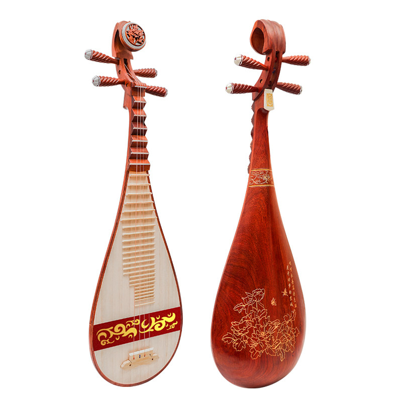 琵琶乐器盛乐微调成人儿童初学考级练习花梨琵琶