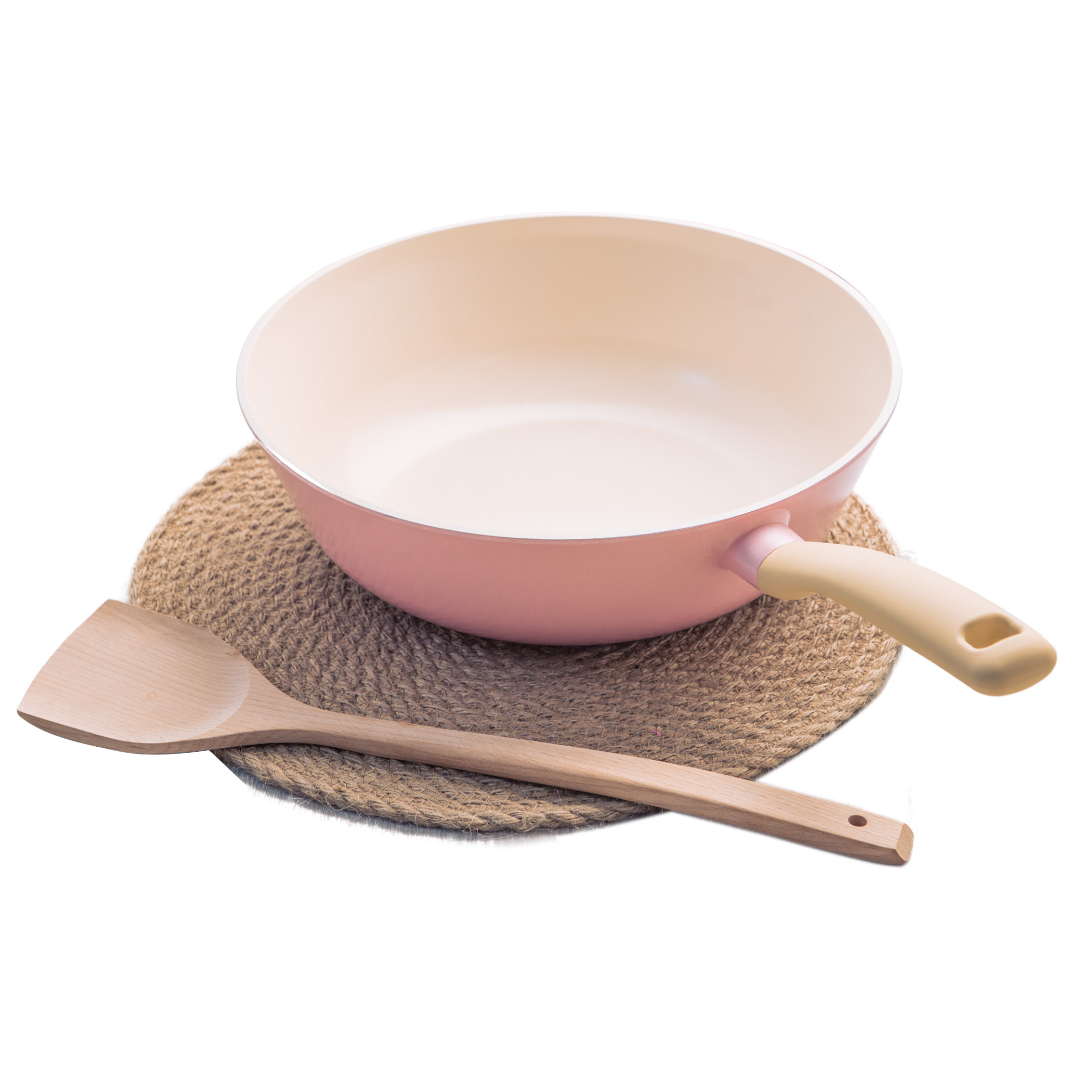 neoflam炒菜菜锅韩国陶瓷不粘锅炒锅家用平底锅明火炒锅