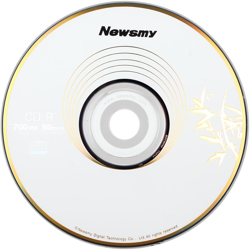 纽曼cd光盘光碟丹青cdr空白刻录50片700m刻录盘