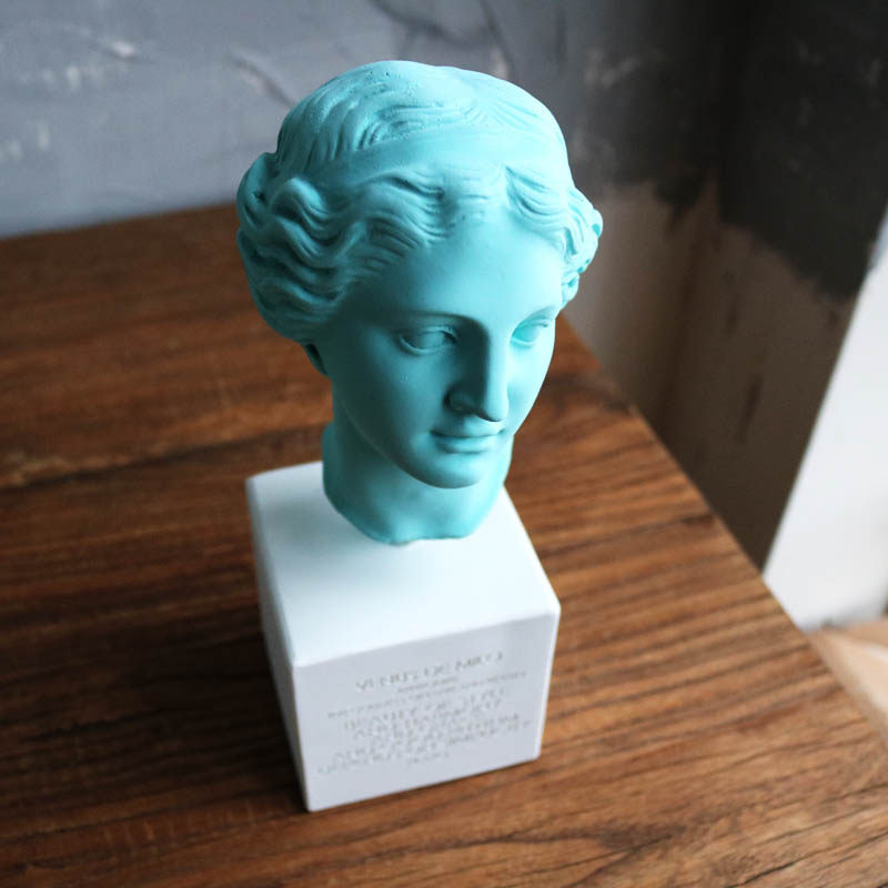 w1962新品复古健康女神海吉亚hygeia维纳斯头树脂雕像艺术摆件