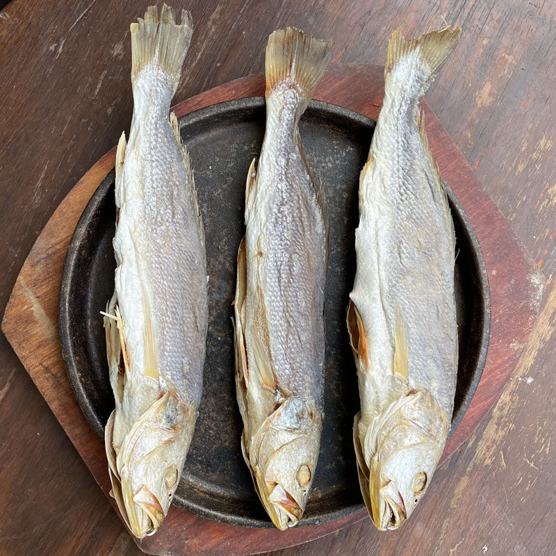 大澳梅香三牙划包或黄花或白花鱼干台山白花淡口咸鱼广海特产包邮