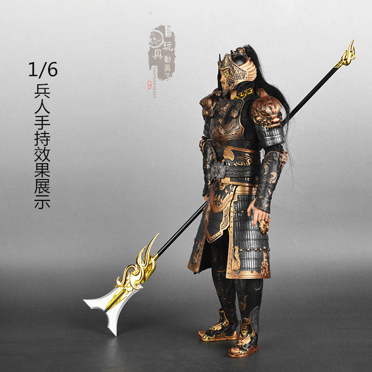 虎魄武器兵人12寸八蛇长矛张飞虎将三国兵器兵人专区