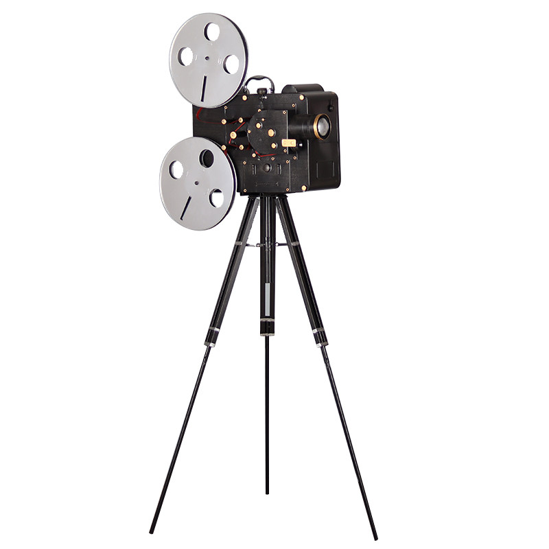 复古放映机模型铁艺怀旧电影拍摄道具影院仿真老物件装 饰品摆件抖音