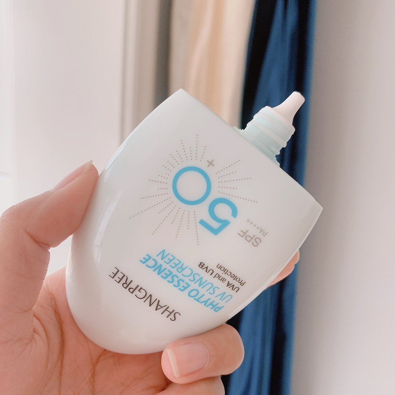 大容量60毫升韩国香蒲丽防晒霜精华spf50林允同清爽无油防晒霜