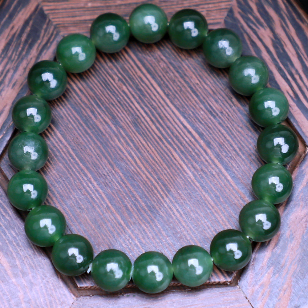 牧颜珠宝和田玉老坑碧玉手天然玉石黑点手饰