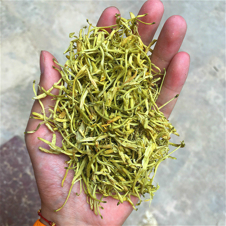 野生金银花干忍冬藤泡澡专用 优惠花草茶叶 清爽凉500克一斤包邮