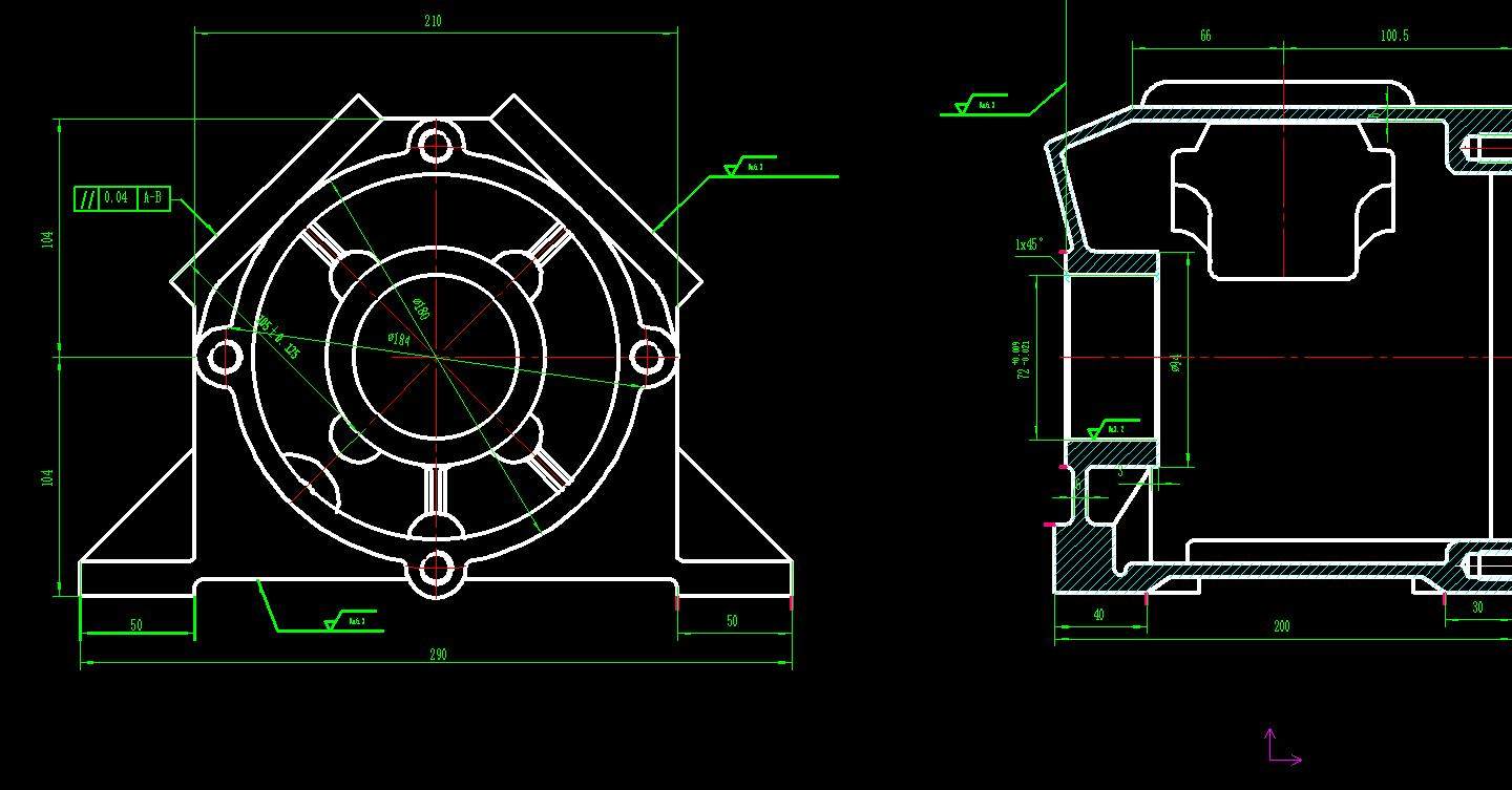 工艺曲轴轴箱机械加工规程装备设计2d机械cad2d
