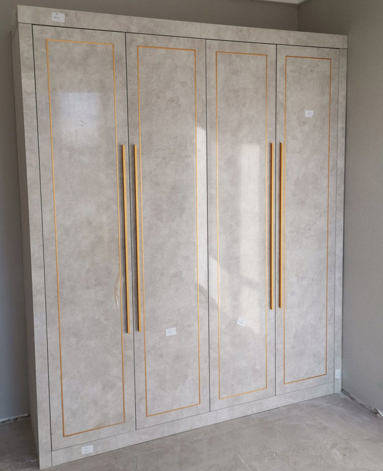 云石石板定制uv超晶高光烤漆轻奢极简橱柜门板