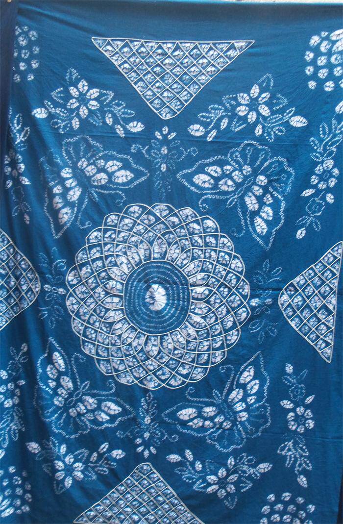 批发云南大理手工扎染茶几餐台桌布白族扎染