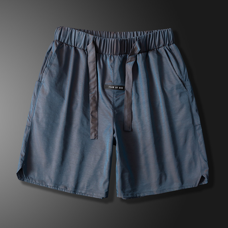 休闲短裤男款夏季运动五分裤子宽松大码速干沙滩裤三分裤薄款潮牌