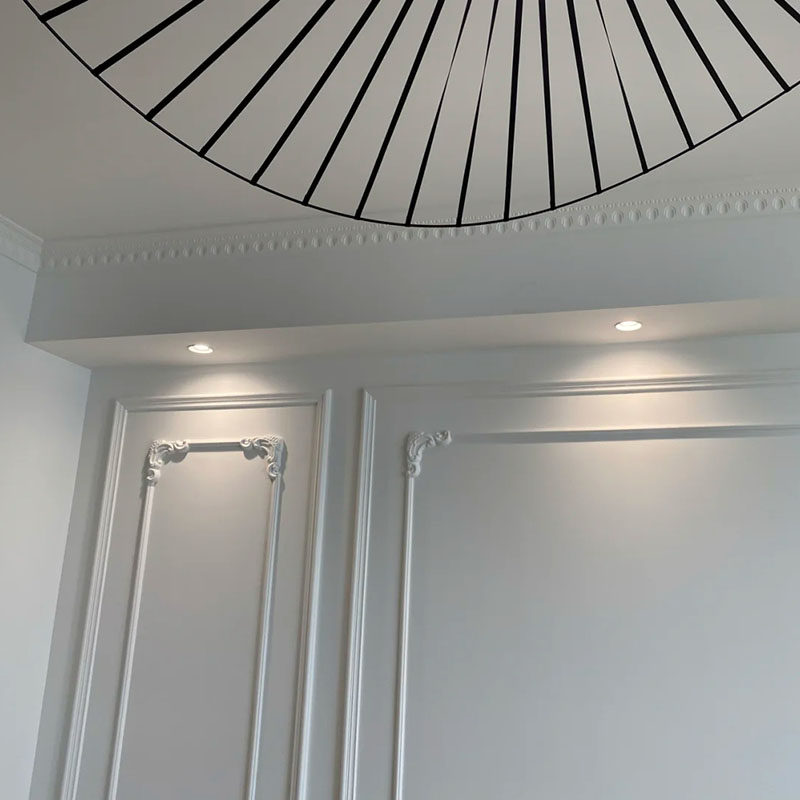 石膏角花厂家直销法欧美式石膏线条装饰造弧型雕花定制室内背景墙