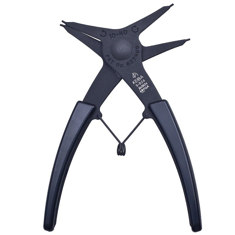 马牌日本卡簧钳卡钳工具内外两用卡环钳子弹簧钳介指钳s02526n