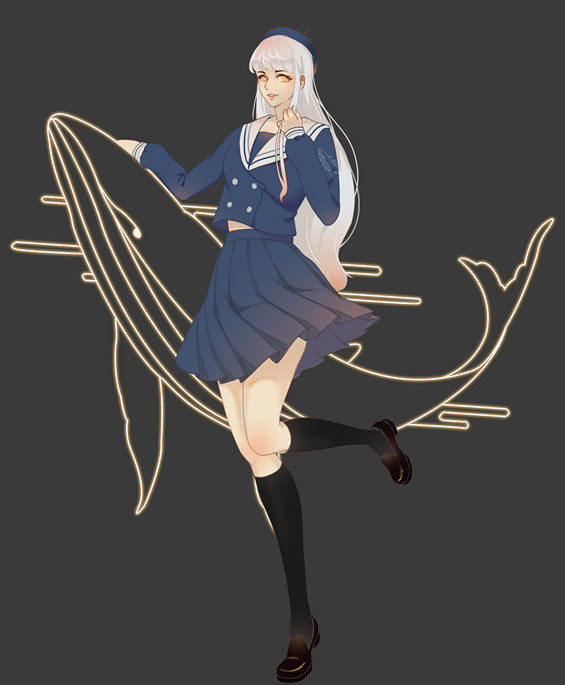 【old driver】[现货] 深海鲸 正统jk制服 水手服 秋冬 日系校服