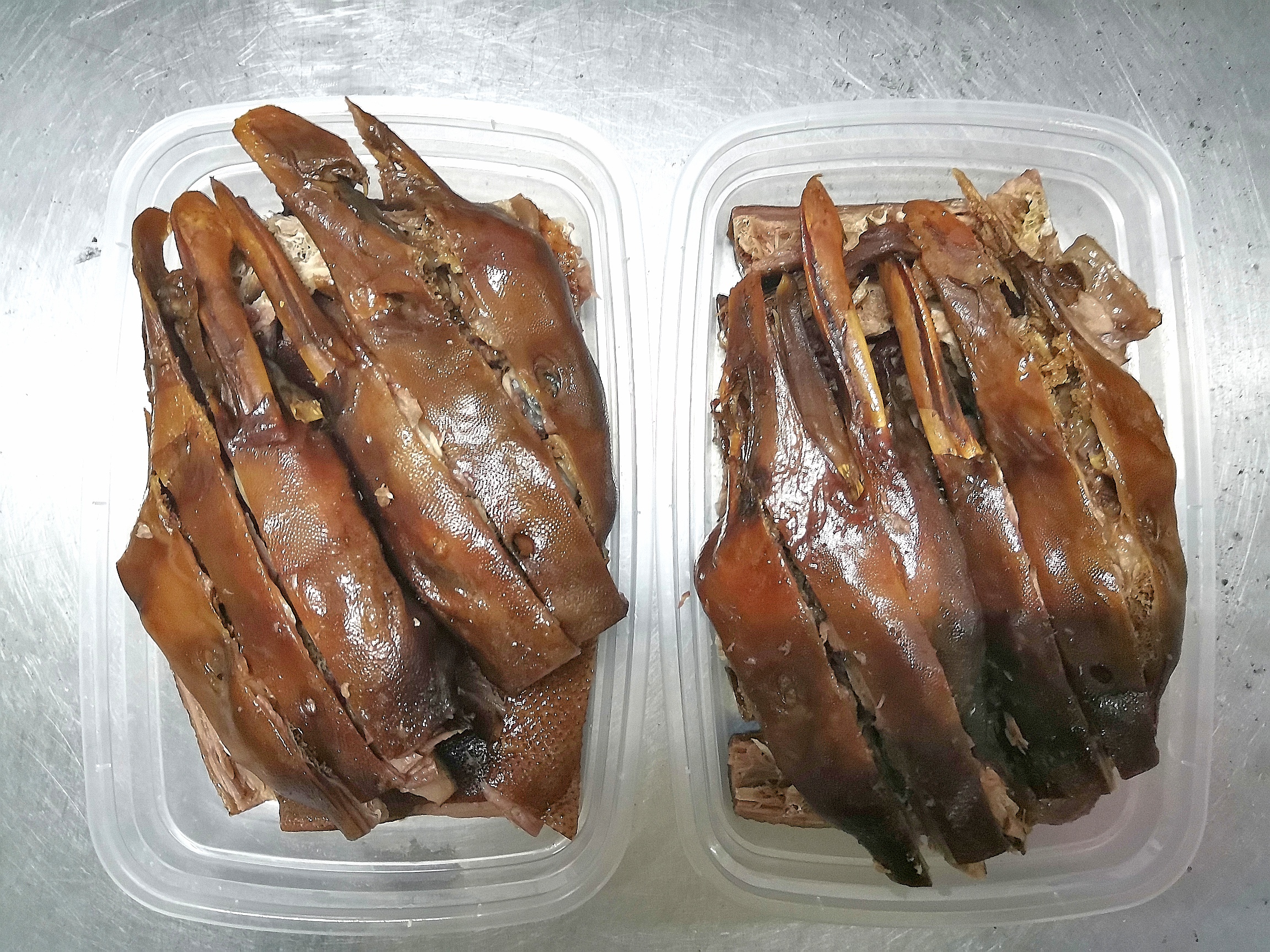 潮汕卤味熟食狮头鹅卤鹅头脖子整条550克左右鹅肉