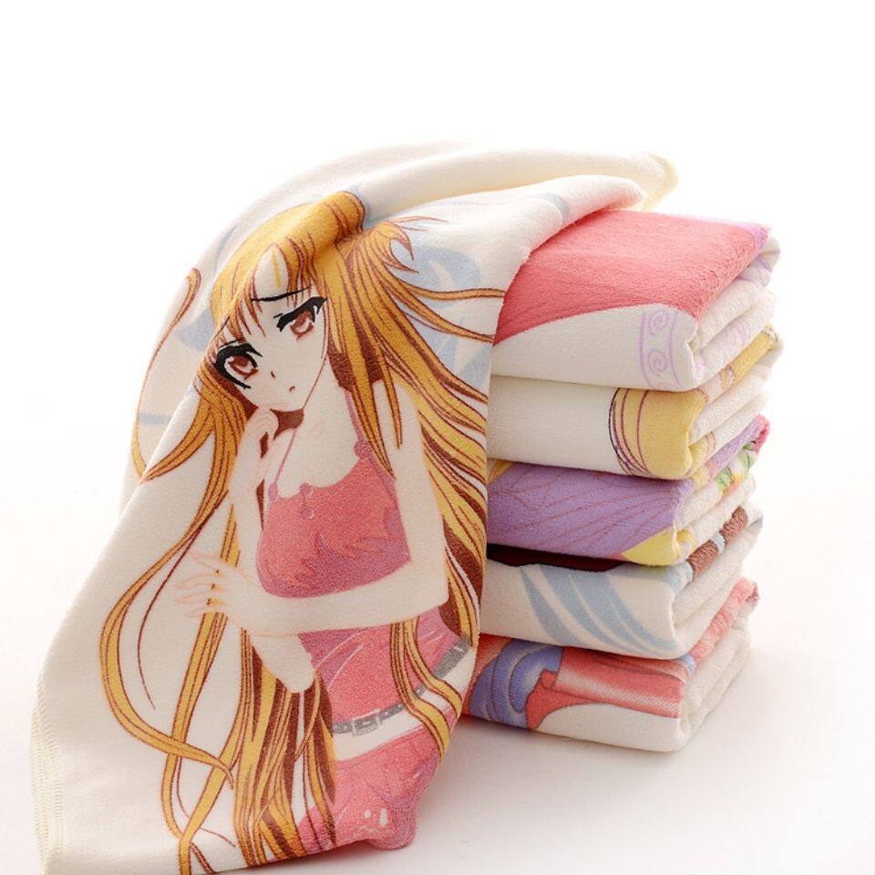动漫遇热变色毛巾温感面巾成人穹妹时崎狂三亚毛巾