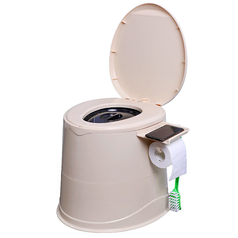 老人孕妇移动马桶病人坐便器家用坐便椅成人便携式马桶 - 福强移动坐