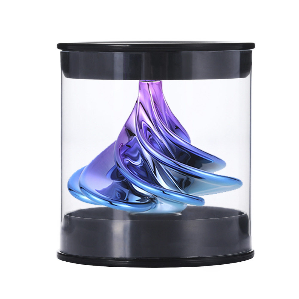 陀螺新款空气气动力风动气动解压玩具魔幻手转陀螺