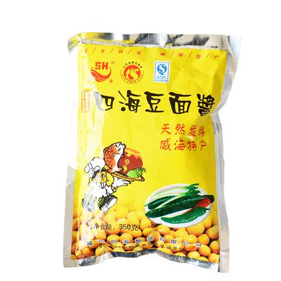 买五送一山东威海特产四海黄豆大豆面酱调料蘸酱炸酱面调味酱350g