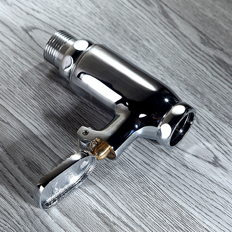 全铜立式脚踏冲水阀 便池冲洗阀 直筒大便冲水器 脚踩式延时阀