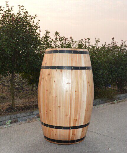 包邮原木色红酒啤酒桶木桶装饰橡木桶酒吧展会婚庆摄影道具高1米