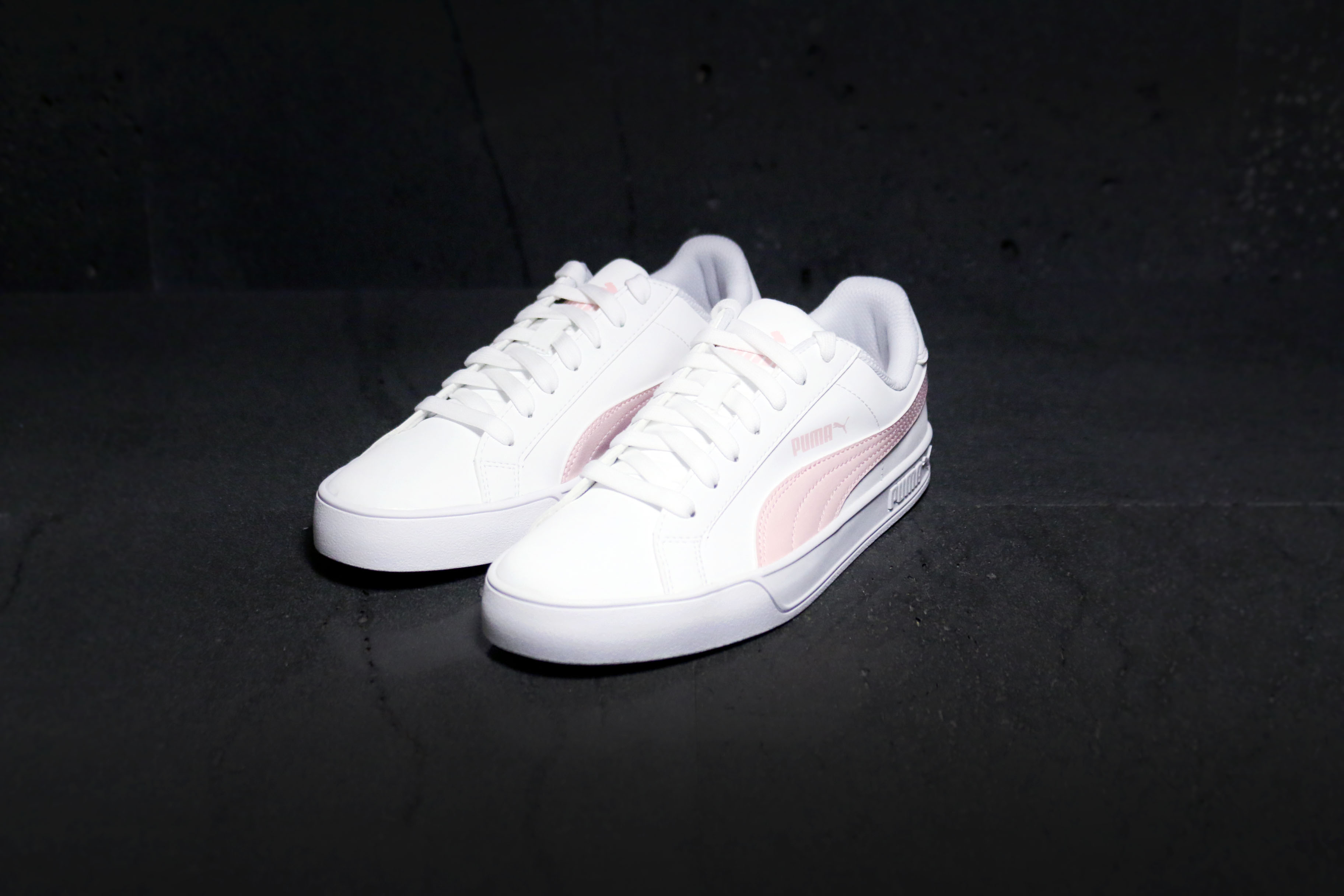 puma smash黑白樱花粉vulc情侣彪马小白鞋板鞋男女鞋359622-05-15