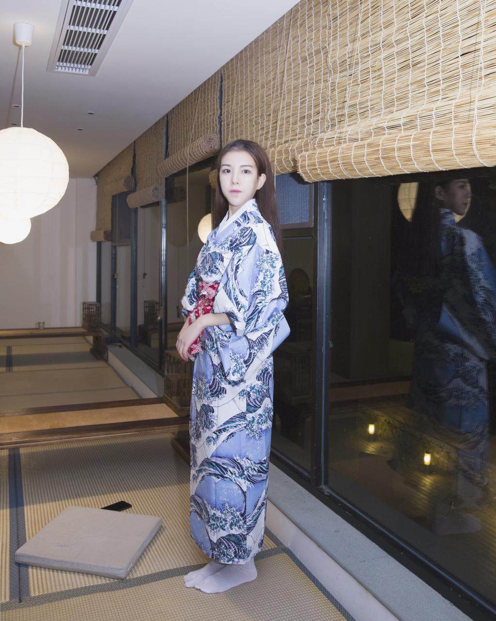 限时赏味 和服女装外套日本中长款浴衣 日式少女改良复古连衣裙