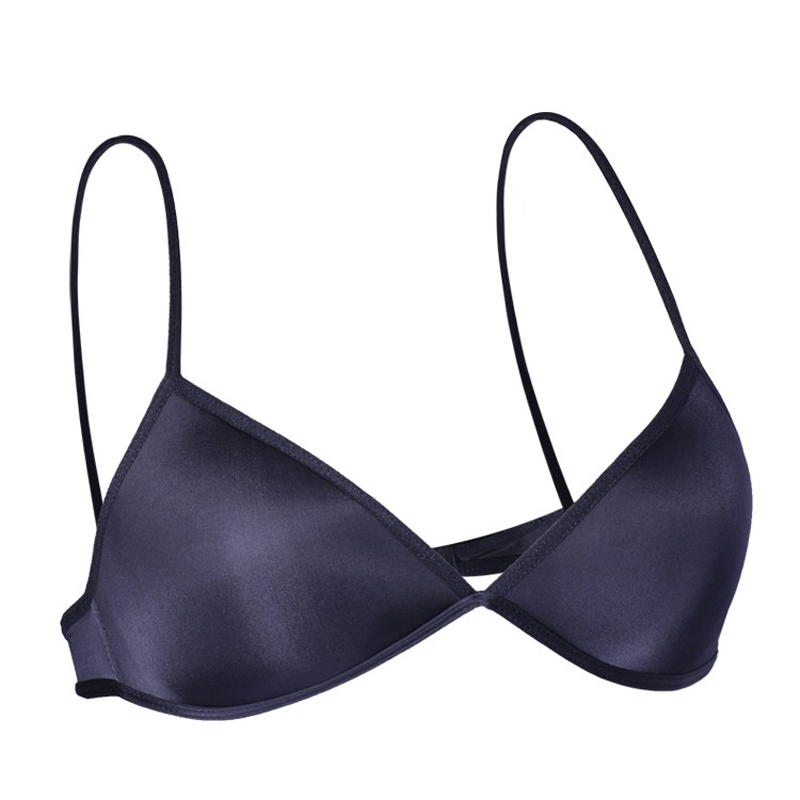 法式内衣女挂脖式小胸夏季钢圈薄款胸罩细带文胸