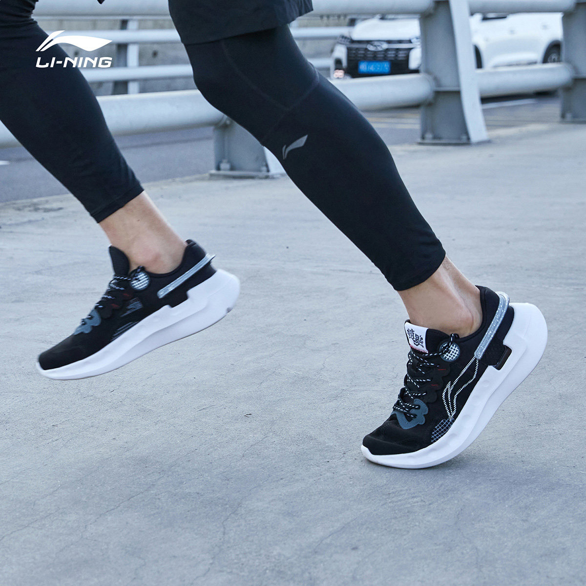 李宁跑步男鞋官方2021新款网面软底逍遥男士跑步鞋