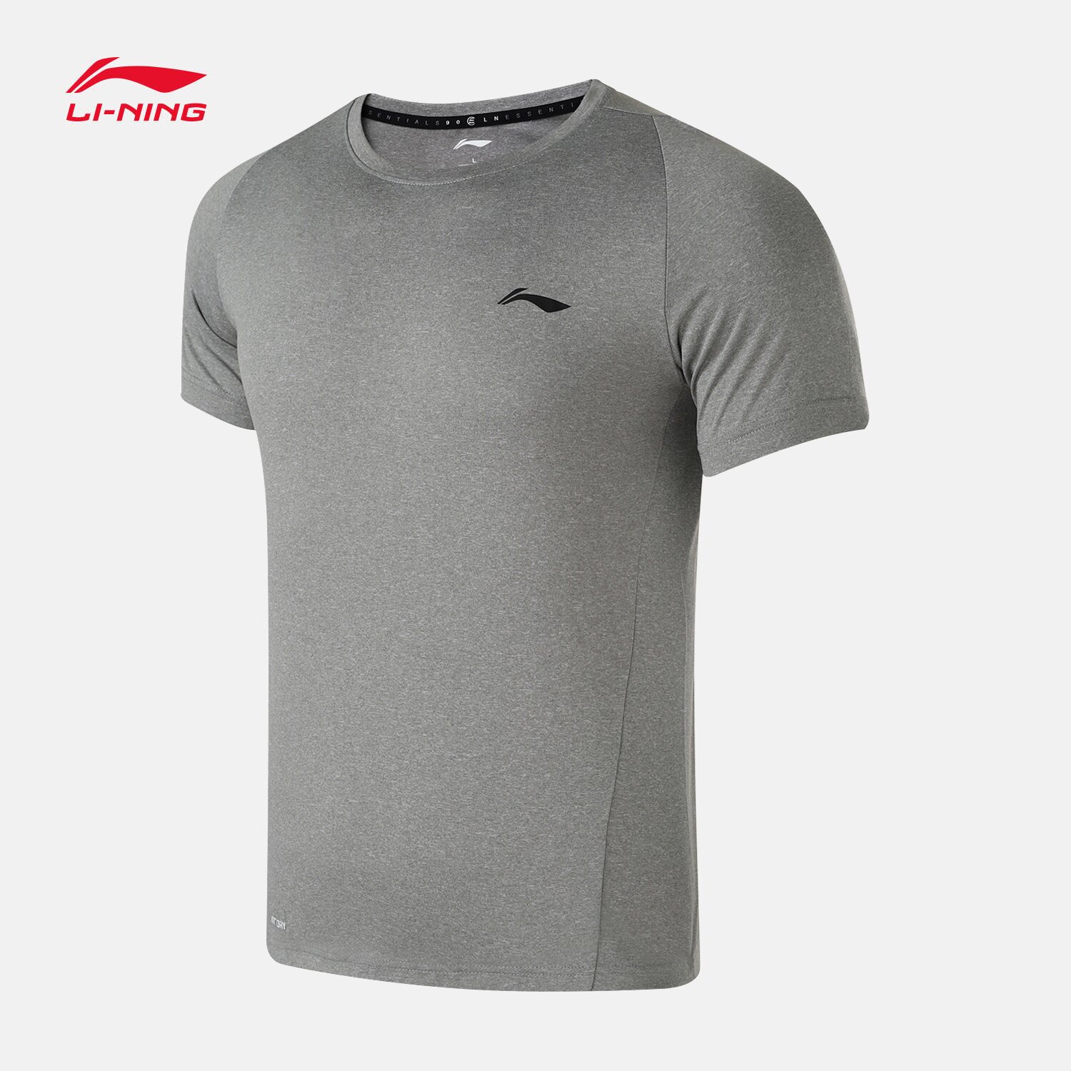 李宁短袖t恤男士2018新款训练系列圆领男装上衣针织运动服