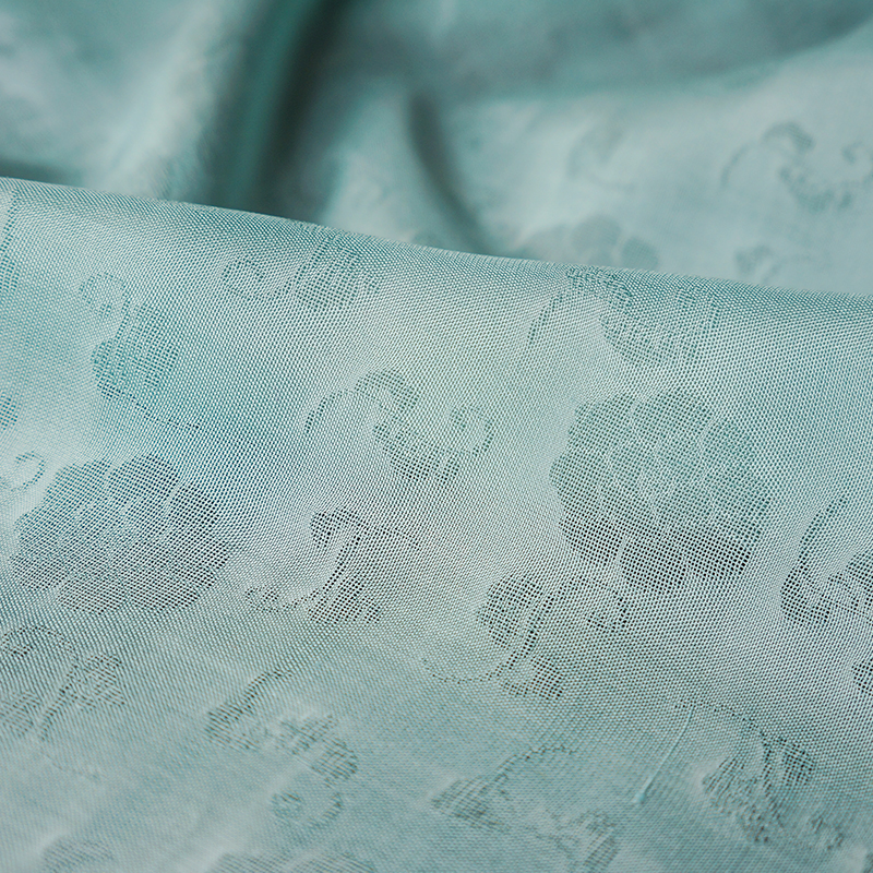 提花布料团花锦簇苏罗汉服花罗真丝面料女桑蚕丝杭罗丝绸厂家直销