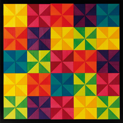 naef mosaik木制立体色彩艺术拼图 德国进口儿童益智玩具6