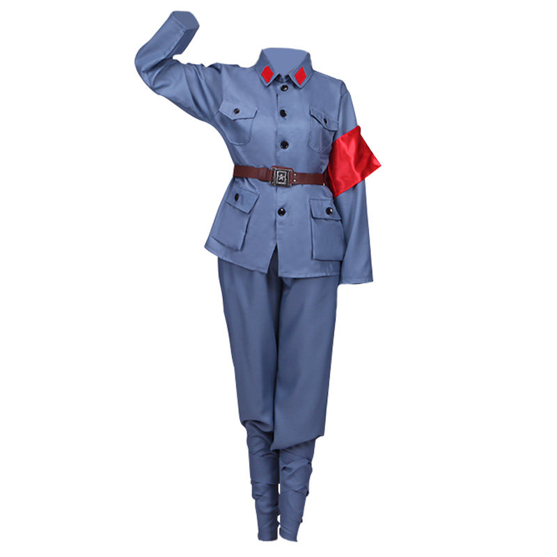 成人红军演出服红卫兵军装表演男女八路军衣服抗战民族服装