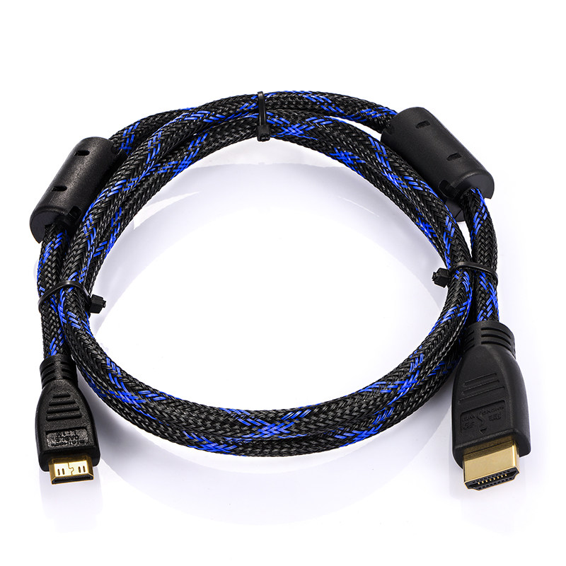 胜为mini hdmi转hdmi线迷你hdmi视频数据延长连接线小转大转接线