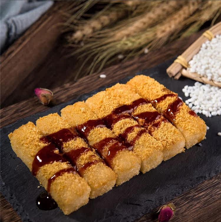 晨盟糖糍粑黄豆粉糯米红糖糍耙火锅店用糍商用年糕