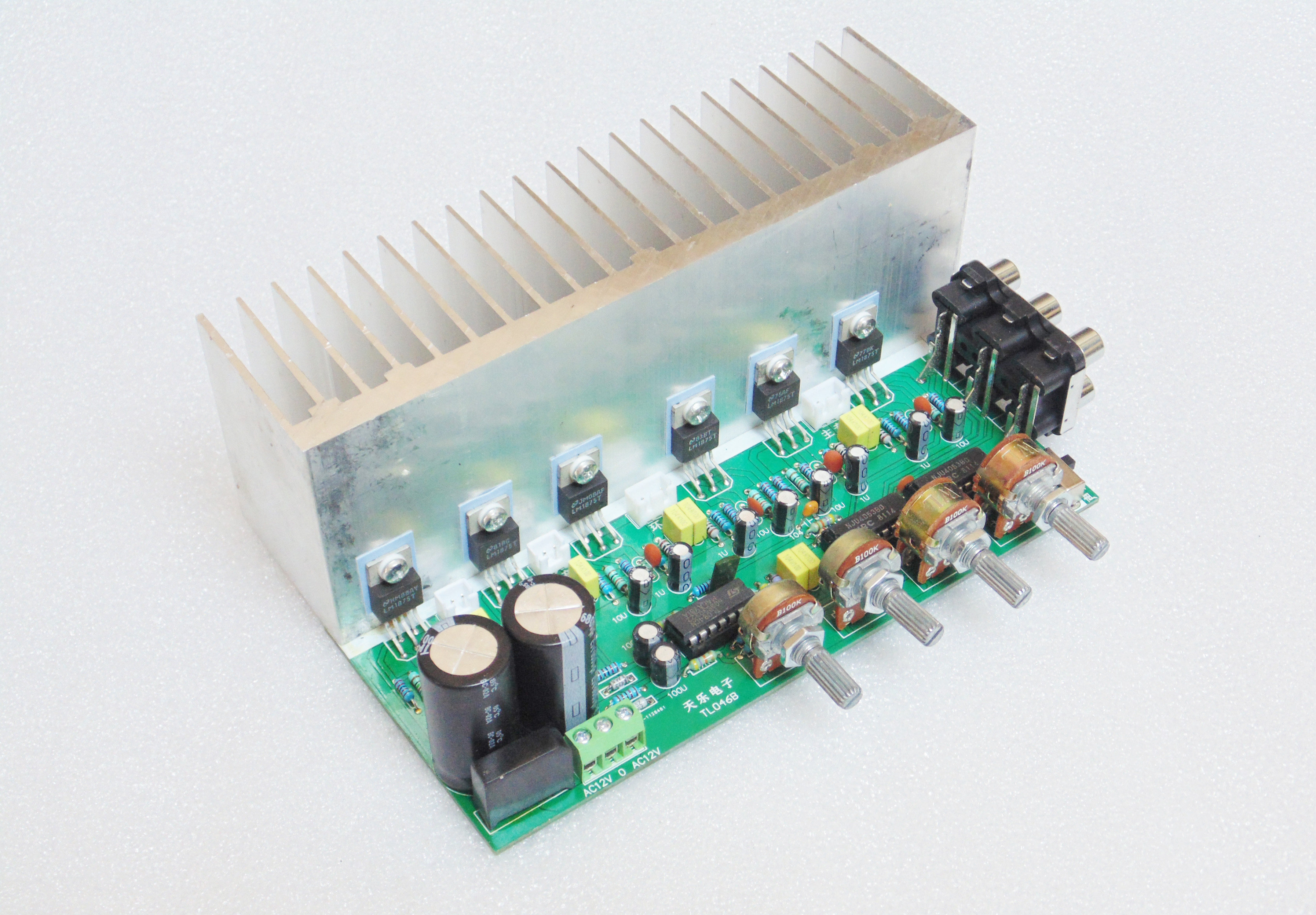 功放lm1875超大散热器进口集成低音功放板