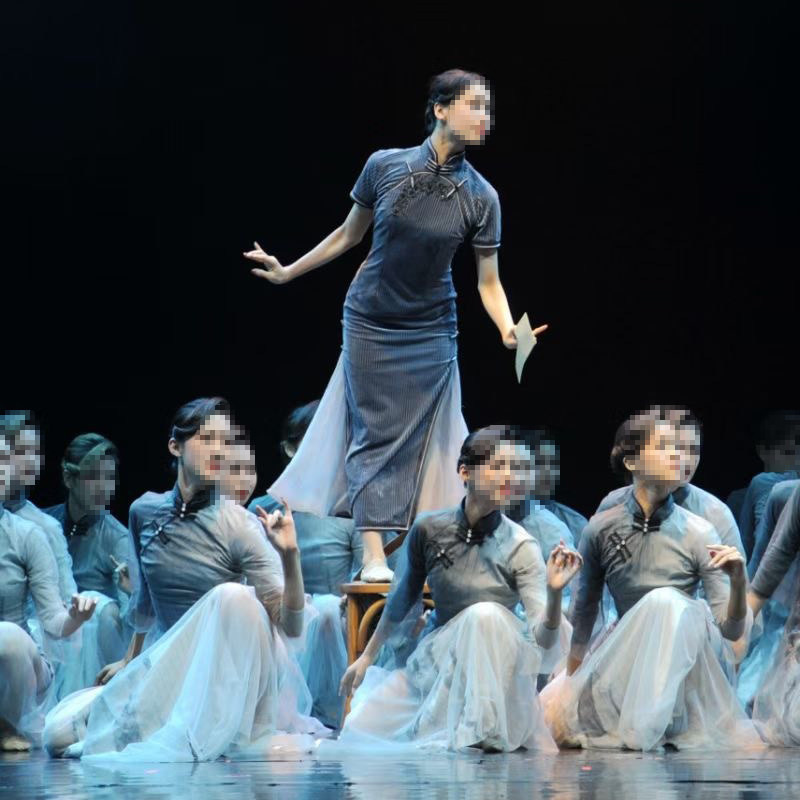 民国半个世纪等待女子群舞渔光曲旗袍永不消逝电波民族服装