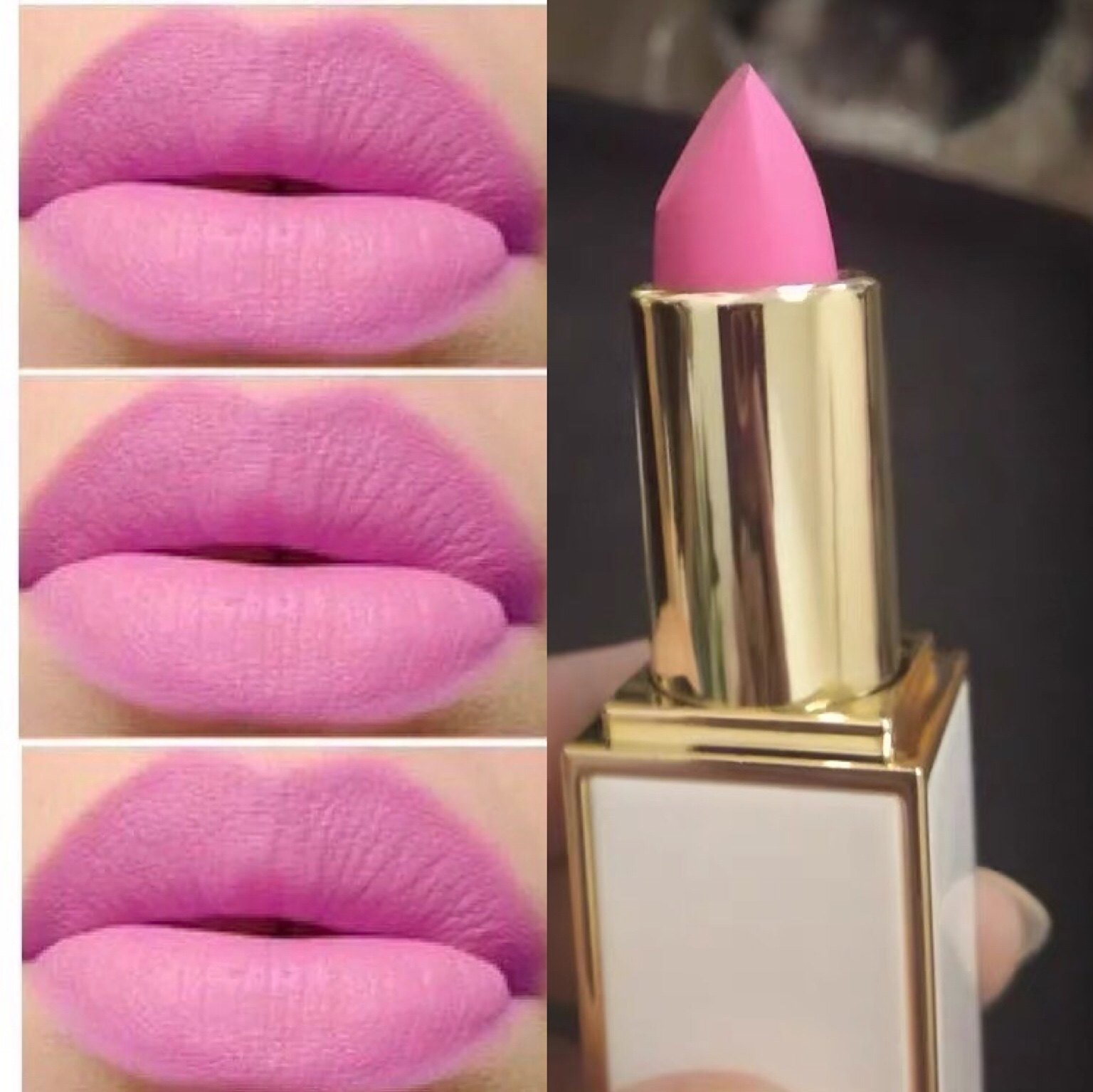 死亡芭比粉色哑光口红持久不脱色蜜桃粉色葡萄紫色滋润唇膏少女心