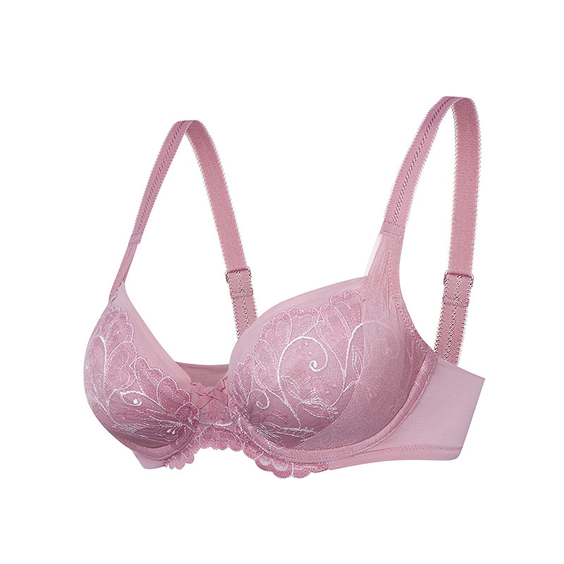 triumph黛安芬逆龄轻羽钢圈薄杯蕾丝大胸支撑文胸文胸