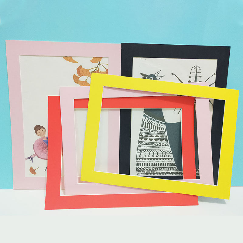 装裱儿童画卡纸单层彩色画框画室画展美术裱框相框