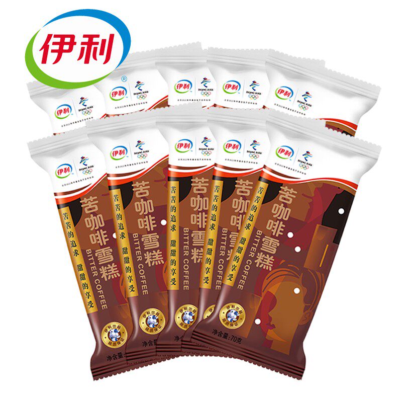 雪糕伊利咖啡5支巧克力脆皮网红冰淇淋冰淇淋