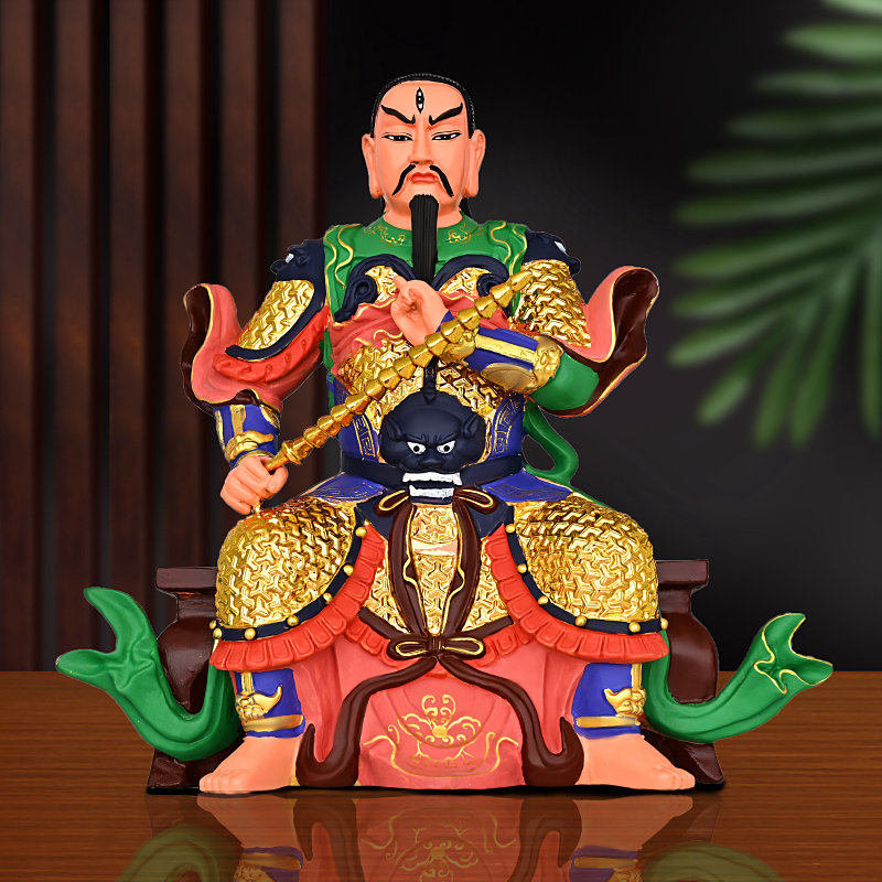 雷声普化天尊神像纯铜1米大号雷公摆件大帝定做 雷祖铜像九天应元