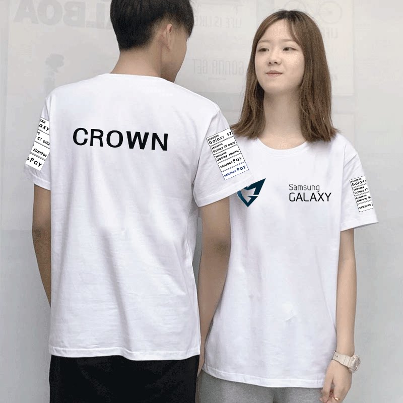 t恤 三星战队队服英雄男士 安掌门短袖 纯棉联盟游戏ssg比赛服s7新款