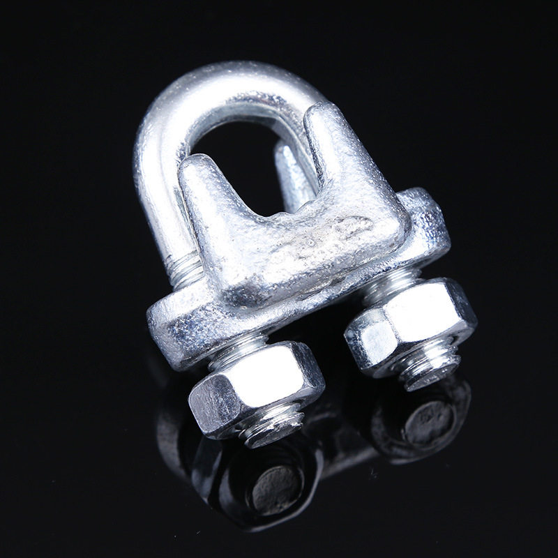 镀锌钢丝绳卡头夹头夹子元宝卡扣锁扣固定接头其它紧固件