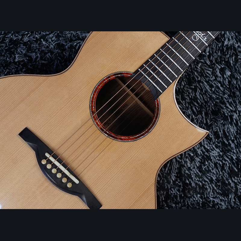 乌托邦麋鹿260h单板民谣吉他41寸尖缺角吉他-民谣吉他