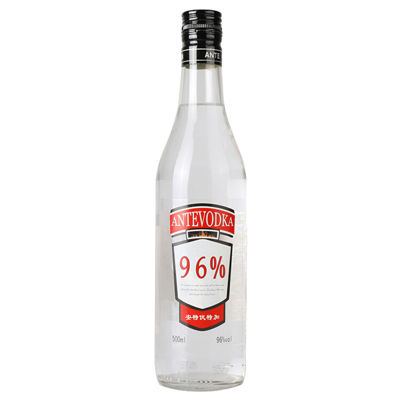 烈酒96度伏特加酒 洋酒 鸡尾酒基酒 500ml *2瓶 前红酒业 送赠品